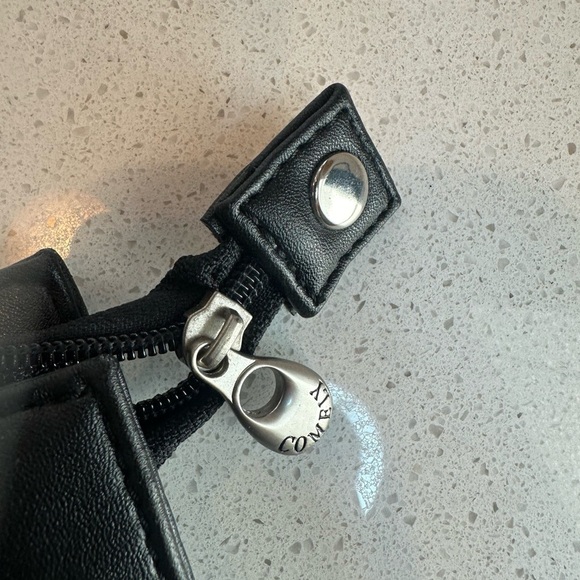 RARE genuine vintage Comely Paris Black Shoulder Bag/Purse w/ tag still attached - Picture 3 of 11